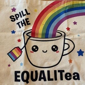 Rainbow Equality Cotton Tote Bag